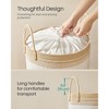 Laundry Hamper, 18.9 Gal. Laundry Basket, Laundry Bag with Lid, with Handles, Drawstring, for Clothing, Blankets, 16.1 x 16.1 x 18.1 Inches - 3 of 4