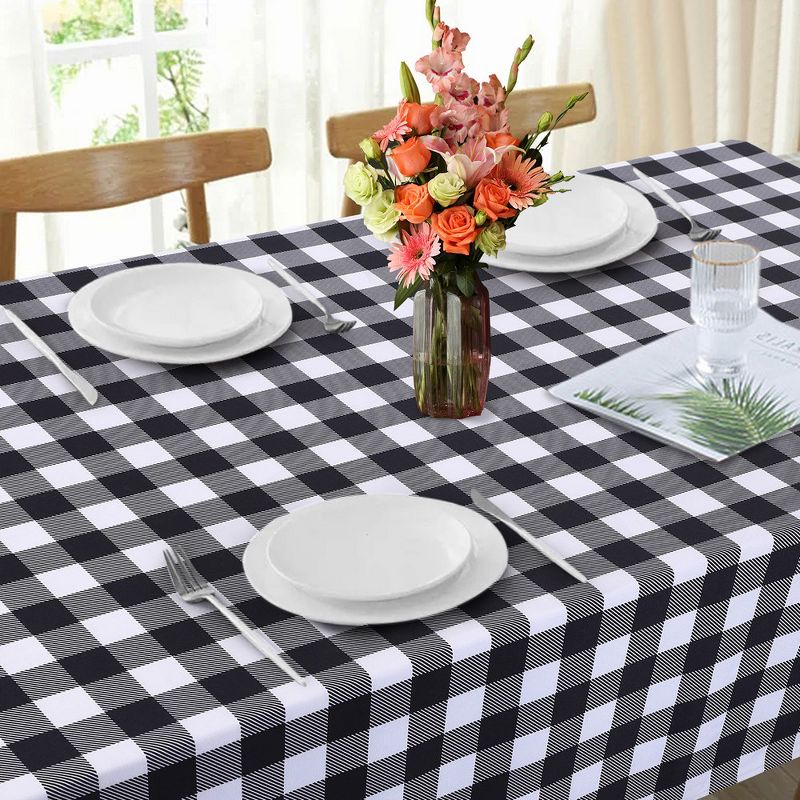 Buffalo Checkered Tablecloth, Water Resistant 200GSM Fabric Table Cloth Cover for Dining Tables, 4 of 8