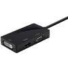 Monoprice Mini DisplayPort 1.2a / Thunderbolt to 4K HDMI, DVI, and VGA Passive Adapter, Black (112799) - 3 of 4