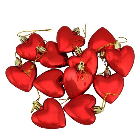 Northlight 12ct Heart Valentine's Day Ornament Set 2