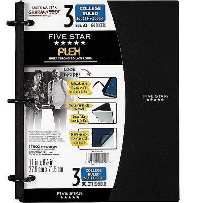 Five Star 3-Subject Notebook 8.5 x 11 08126
