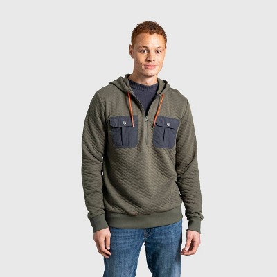 United By Blue Men's Organic Quilted Pullover Hoodie