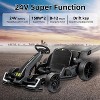 24V Kids Electric Drift Go-Kart, Adjustable Seat, 4 Speed Modes, LED Lights, Music & Horn, Battery-Powered Ride-On for Ages 6-12 - 3 of 4