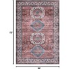 Vintage Area Rug Small Entryway Rug Indoor Non-Slip Doormat Washable Stain Resistant Floor Carpet Boho Accent Rug - 2 of 4