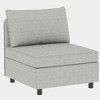 NicBex Couches for Living Room Armless Seat Loveseat Couches Chaise Longue Sofa Fabric Flexible Sofa with Storage for Small Spaces, Living Room - 2 of 4