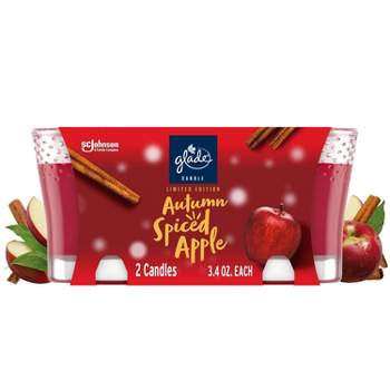Glade Small Candle - Autumn Spiced Apple - 3.4oz/2pk