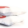 Deny Designs Standard April Lane Art Block Red Monogram B Microfiber Printed Pillow Sham - 3 of 3
