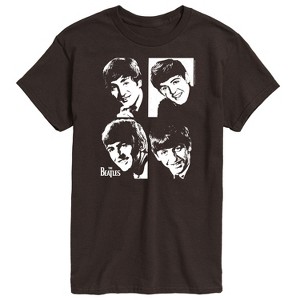 Men's - The Beatles - John Paul George Ringo Face Grid Short Sleeve Graphic T-Shirt - 1 of 4