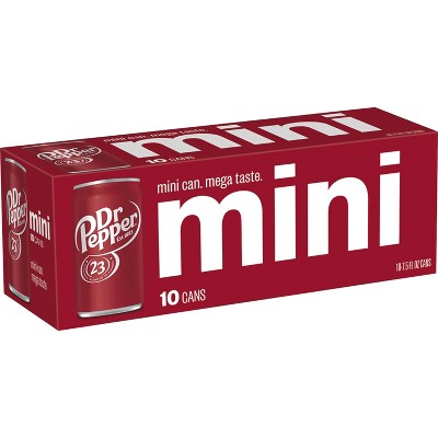 Dr Pepper Soda - 10pk/7.5 fl oz Mini Cans_1