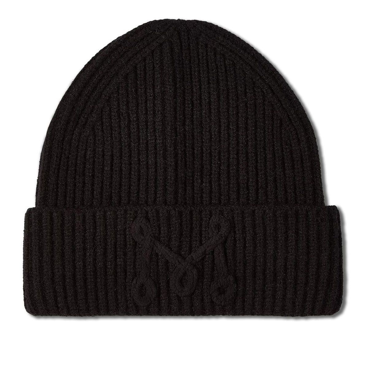 Memoi Boys Ribbed "M" Yarn-Embroidered Rayon-Blend Beanie