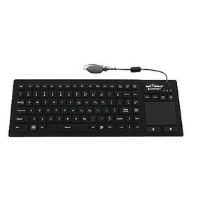 Seal Shield SealTouch Glow Waterproof Wired Keyboard with Touch Pad, Black - 1 of 1