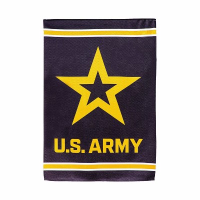 U.S. Army Yellow and Black Polyester Garden Flag 12 x 18 Inches