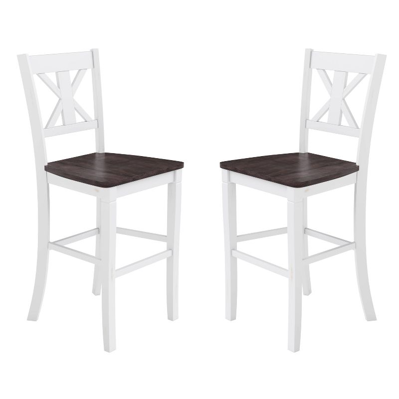 Taylor &#38; Logan Wooden Barstool Antique White, 6 of 14