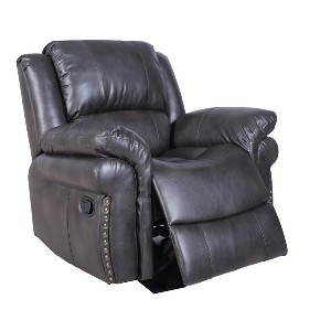 Hybition Leather Recliner Living Room Seat Chair with Adjustable Footrest - 1 of 2