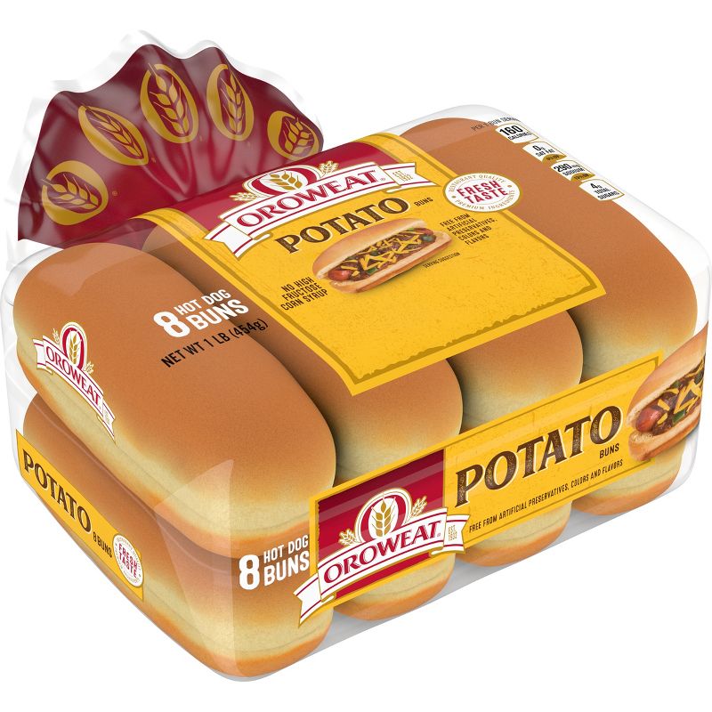 Oroweat Potato Hot Dog Buns - 16oz, 3 of 9
