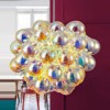 Rennnsan Relora 21" W 6 - Light Bubble Cluster Iridescent Glass Modern Glam Dimmable Chandelier in Silver - 2 of 4