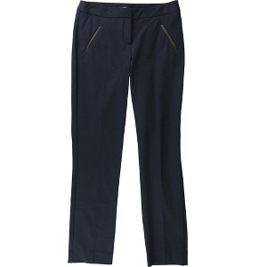 Alfani Womens Faux Leather Trim Casual Trouser Pants - 1 of 2