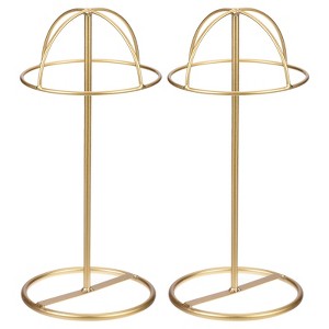 Unique Bargains Metal Tabletop Freestanding Modern Hat Display Stand 2 Pcs - 1 of 3