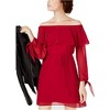 maison Jules Womens Ruffled Off The Shoulder Shift Dress - 2 of 4