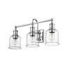 Bryant 3-Light Bath Light - Matte Black Steel, Dimmable, Nautical & Industrial Design - 3 of 4