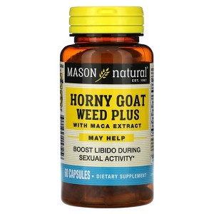Mason Vitamins Horny Goat Weed Plus Masc Extract Results in 90 Minutes, 60-Count - 1 of 2