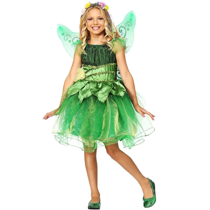 HalloweenCostumes.com Girl's Garden Fairy Costume, 1 of 4