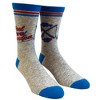 Crazy Dog T-Shirts Men's Reel Cool Grandpa Socks Funny Fishing Lover Father's Day Gift Novelty Footwear For Grandpa - 2 of 4