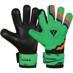 Vizari Kids Training Goalkeeper Gloves - Youth Soccer Goalie Gloves with Finger Protection & Grip Size-8,Green - 1 of 3