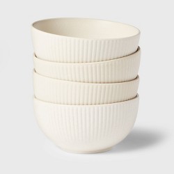24oz Stoneware Westfield Cereal Bowls Gray - Threshold™ : Target