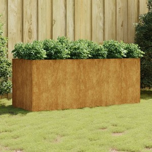 vidaXL Garden Raised Bed Rusty Corten steel 78.7 x 31.5 x 31.5 in - 1 of 4