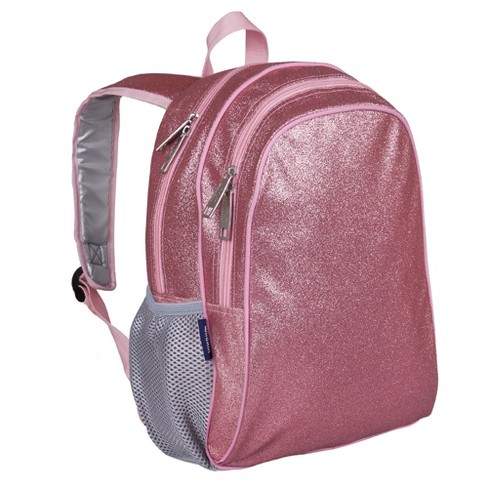 Wildkin 15 Inch Kids Backpack Elementary School Travel Pink Glitter