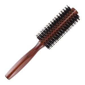 Unique Bargains Nylon Bristle Round Curling Hair Ruled Comb Brown 8.66" - 1 of 4