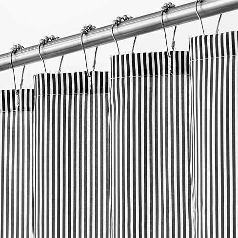 Mdesign Black & White Shower Curtain : Target