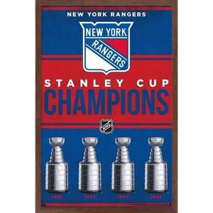 Trends International NHL New York Rangers - Champions 23 Framed Wall Poster Prints - 1 of 4