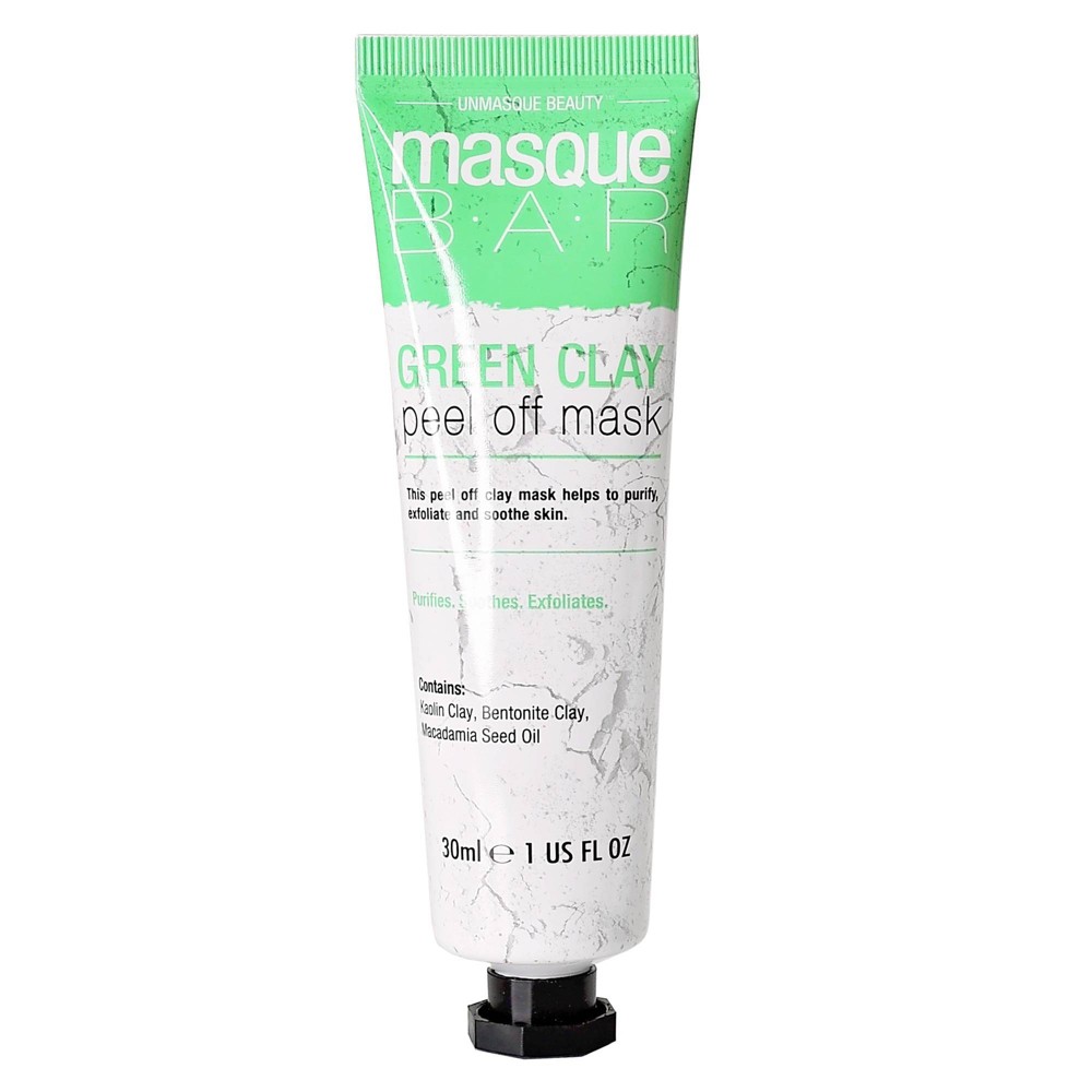 Photos - Cream / Lotion Masque Bar Green Clay Peel Off Mask - 1 fl oz