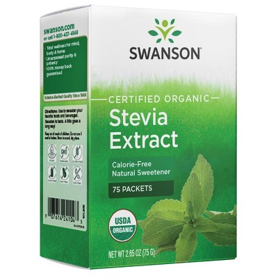 Swanson Certified Organic Stevia Extract with Prebiotics - with Probiotics.