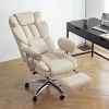 Office Chair,High Back Executive Office Chair With Footrest,Ergonomic Reclining Chair,Large Leather Office Chair For Home Office-Cuddlewood - 3 of 4