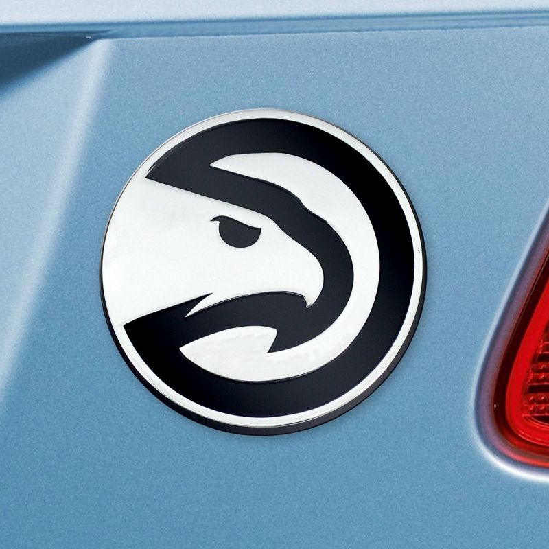 NBA Atlanta Hawks 3D Chrome Metal Emblem, 2 of 4