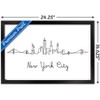Trends International Line Art Skyline - New York City Framed Wall Poster Prints - 3 of 4