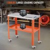Welding Table 36"x18", 1200lbs Load Capacity Steel Welding Workbench Table on Wheels, with Braking Lockable Casters, Tool Slots, Fixture Holes - 3 of 4