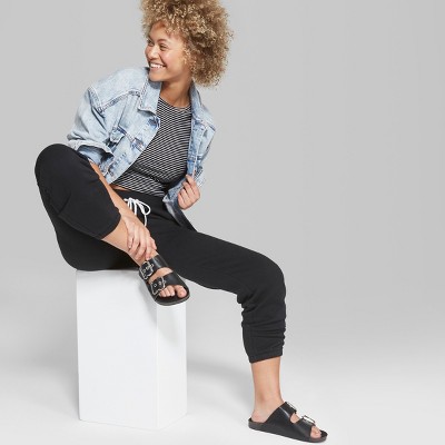Wild Fable Women's High Waist Wide Leg Sweatpants - Black - Small –  BrickSeek