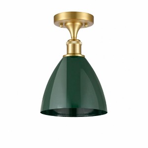 Plymouth Dome - 1 Light Semi-Flush Mount In Industrial Style-11.25 Inches Tall and 7.5 Inches Wide - 1 of 1