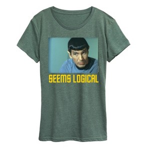 Women's - Star Trek - Spoc Seems Logical Short Sleeve Graphic T-Shirt - 1 of 4