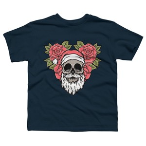 Boy's Design By Humans Christmas with flowers Illustration By rukurustudio T-Shirt - 1 of 3