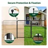 GOTGELIF Dog Playpen 2 Panels 32" Heavy Duty Dog Pen Pet Fence Metal Playpen Indoor Outdoor - image 4 of 4