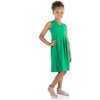24seven Comfort Apparel Girls Sleeveless Pleated Party Dress - 2 of 4