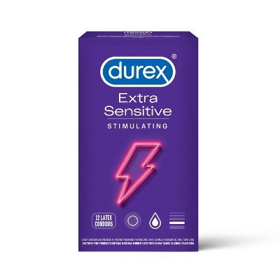 Durex Extra Sensitive Stimulating Condoms - 12ct