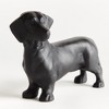Plum & Post Loki Dog Sculpture - Black Cast Aluminum Decorative Art - 2 of 4