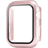 Worryfree Gadgets Full Cover Bumper Case With Screen Protector For Apple Watch Ultra 49mm, Matte Pink