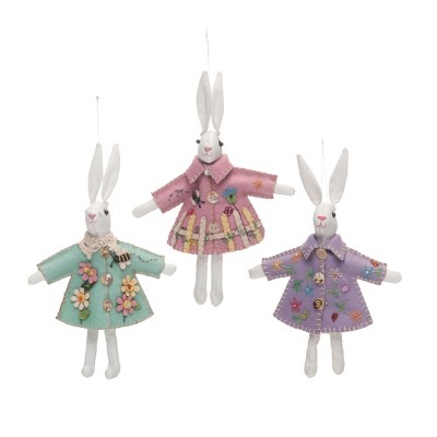 Gallerie II Penny Square Bunny Ornament A/3